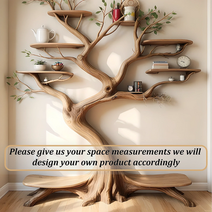 Modern bookshelf, high quality wooden tree shaped bookshelf 
