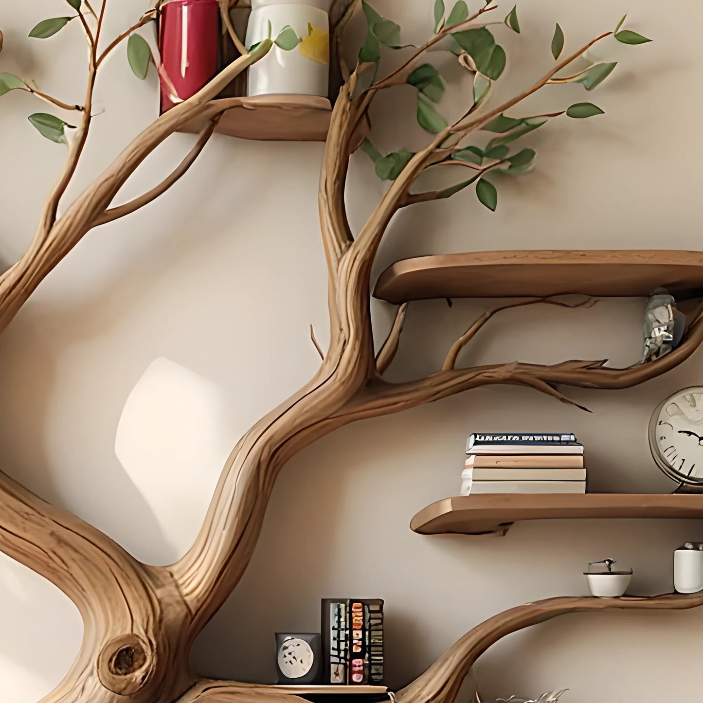 Modern bookshelf, high quality wooden tree shaped bookshelf 