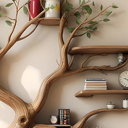 Modern bookshelf, high quality wooden tree shaped bookshelf 