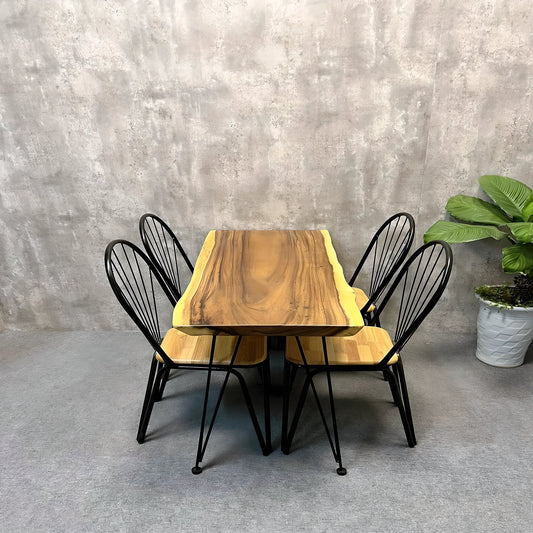 Modern wooden tea table Family dining table 