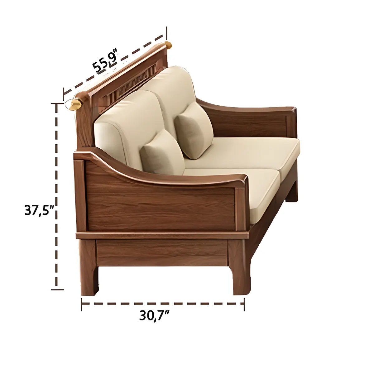 Natural Ash Wood Sofa – Sophisticated Design For Luxurious Living Room 