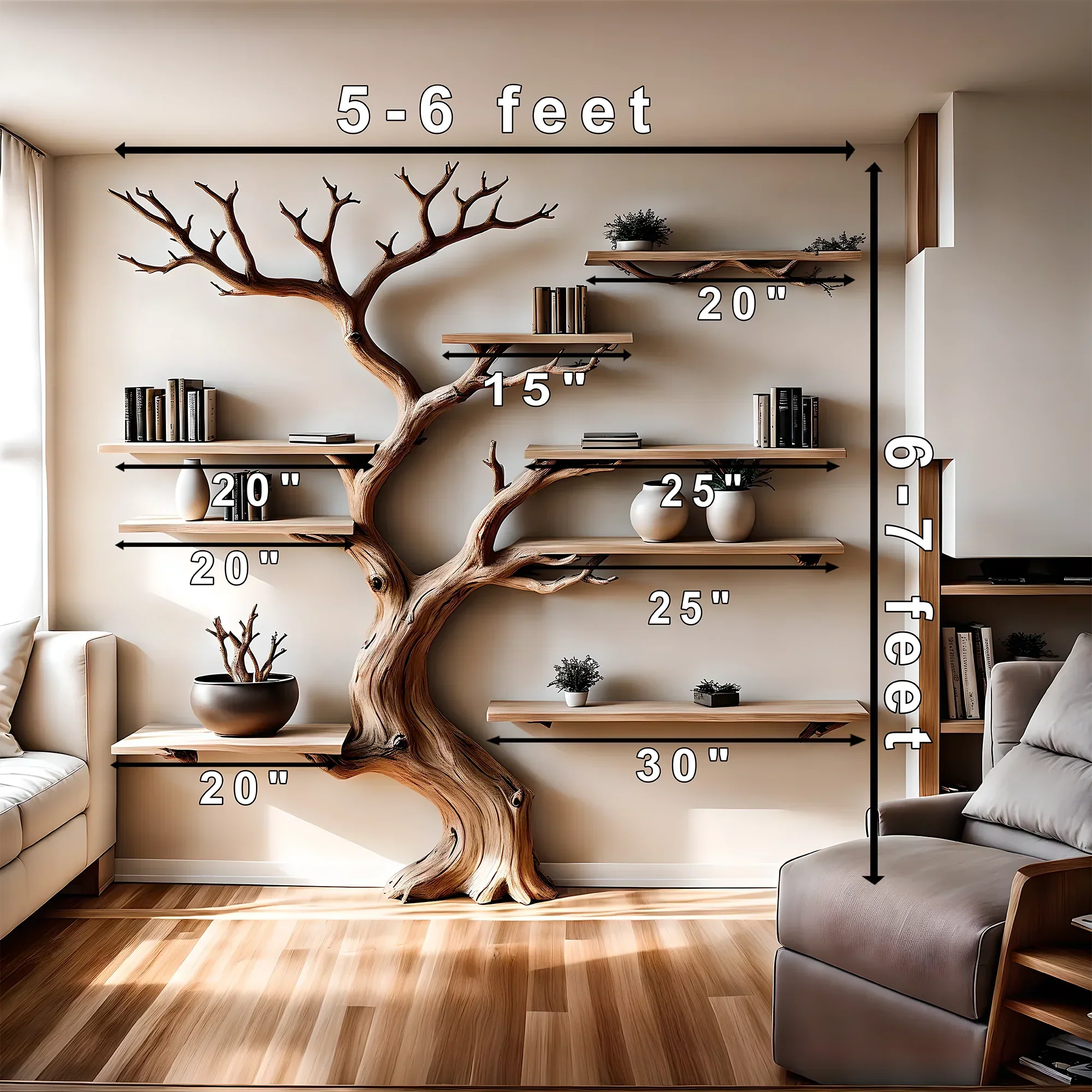 Perennial wooden bookshelf, solid wood bookshelf, office decoration bookshelf, home decoration 