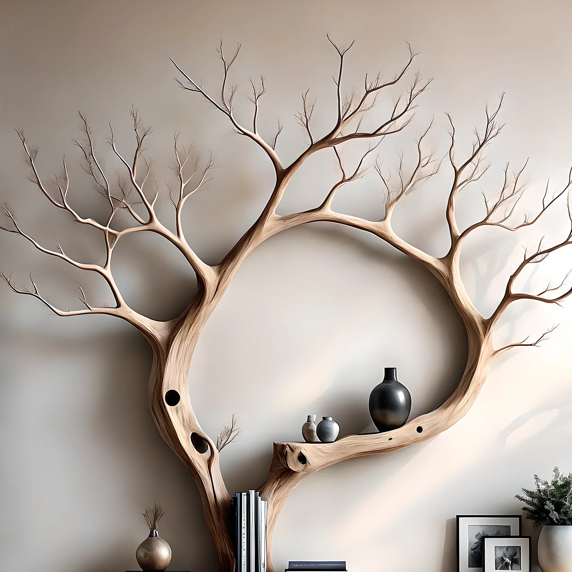 Reading table, children's study table, tree-shaped decorative table 