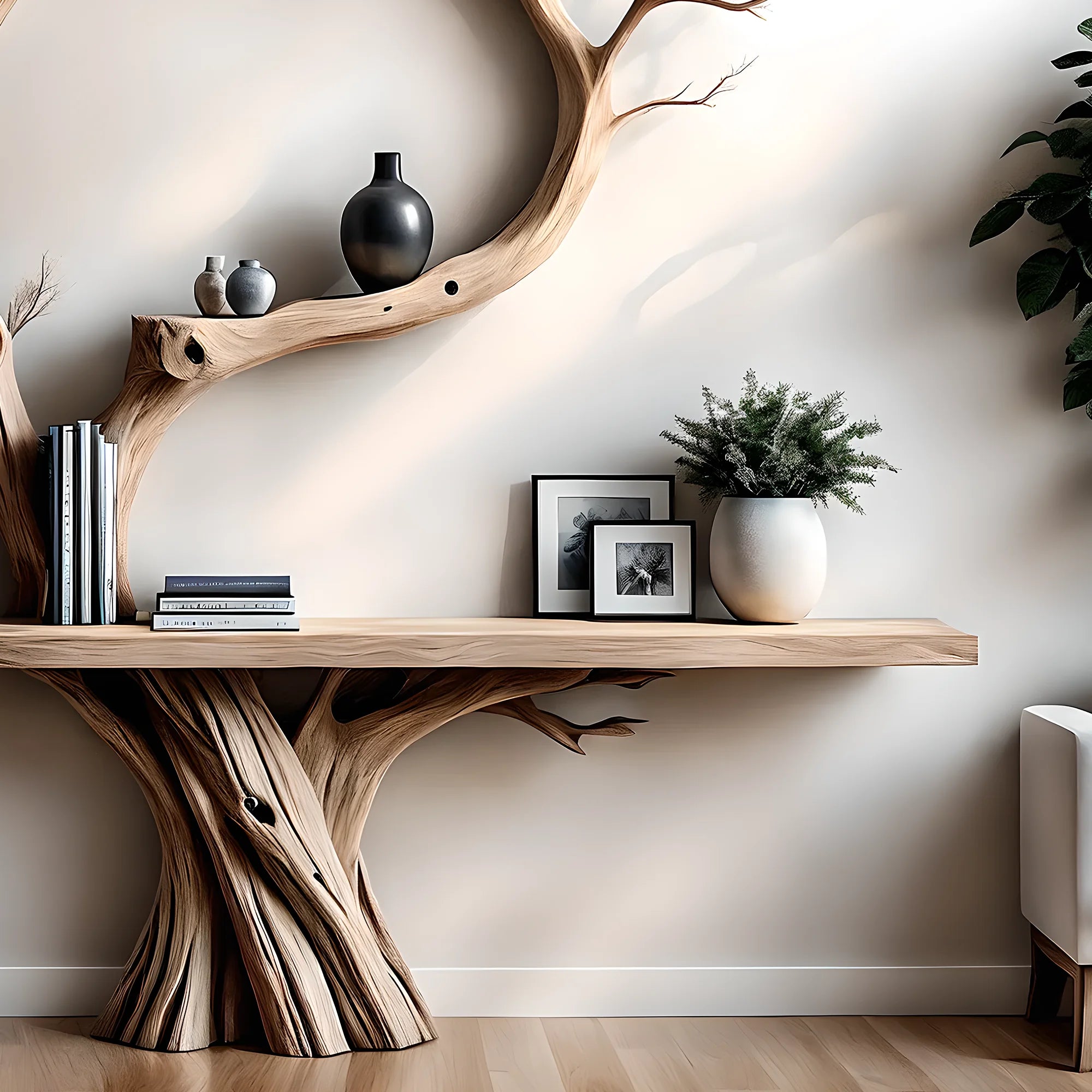 Reading table, children's study table, tree-shaped decorative table 