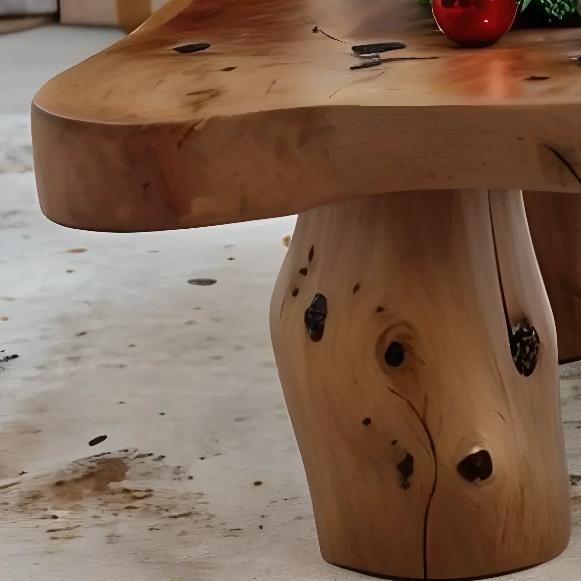 Solid wood coffee table, handmade sofa table 