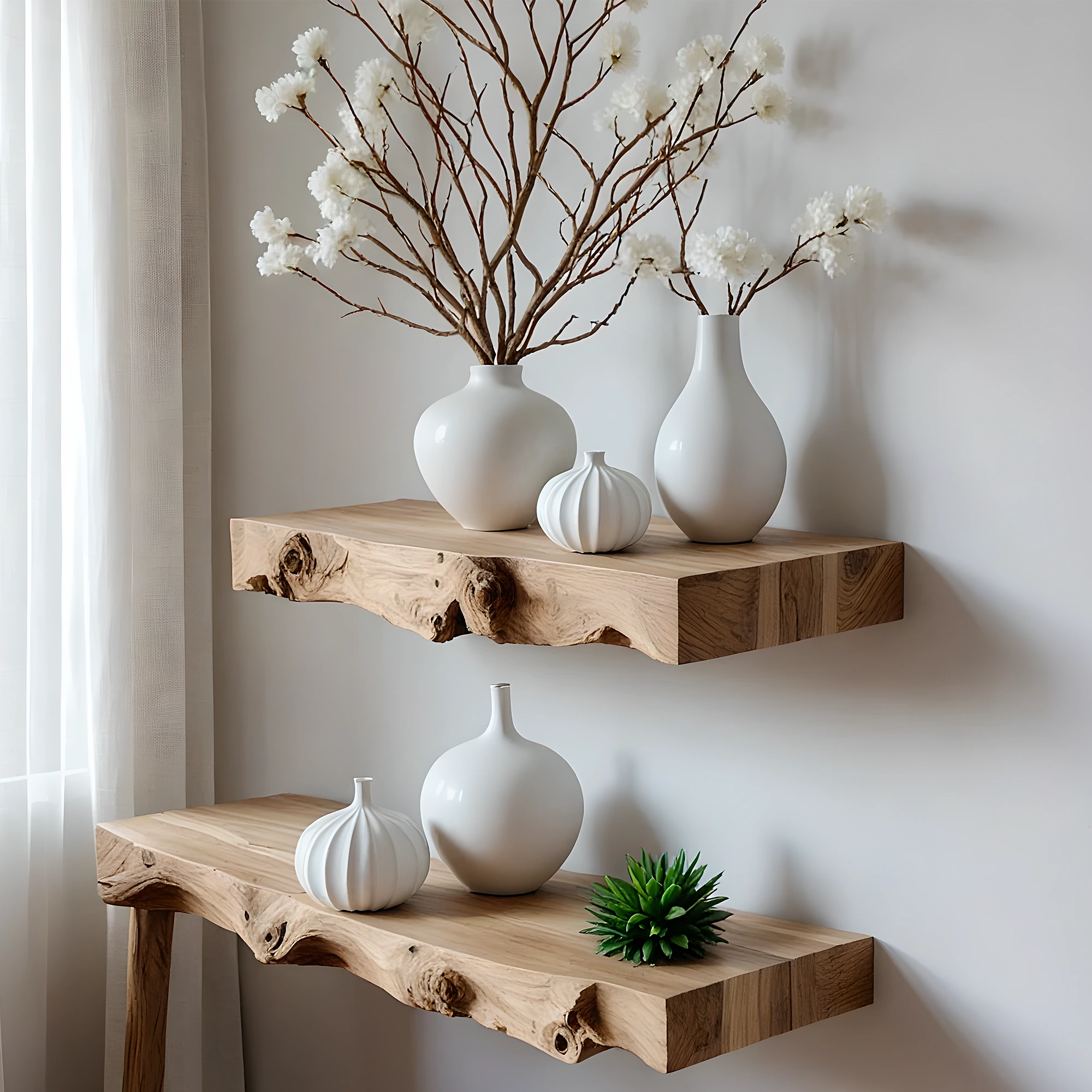 Solid floating shelves, book shelves, souvenir display shelves 