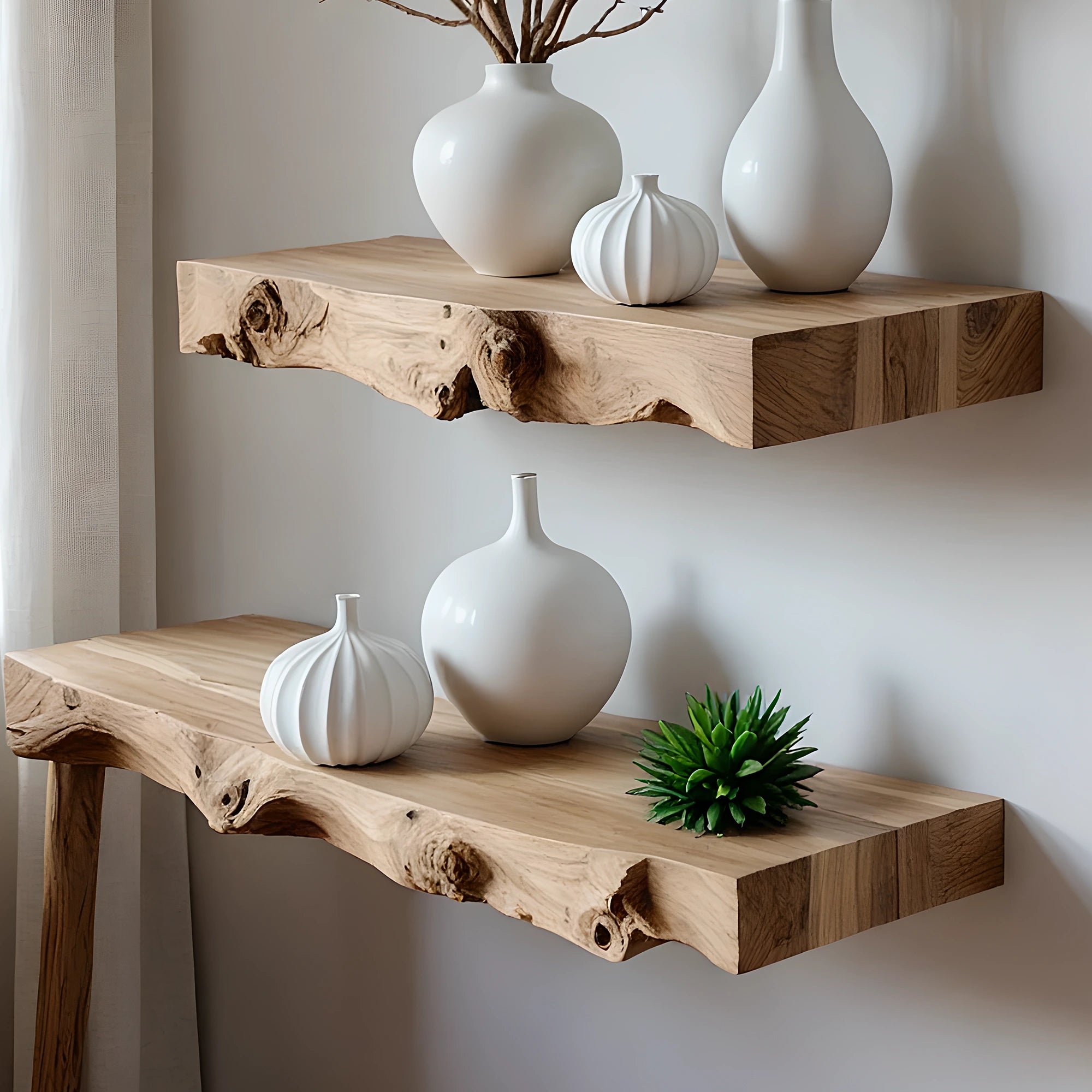 Solid floating shelves, book shelves, souvenir display shelves 