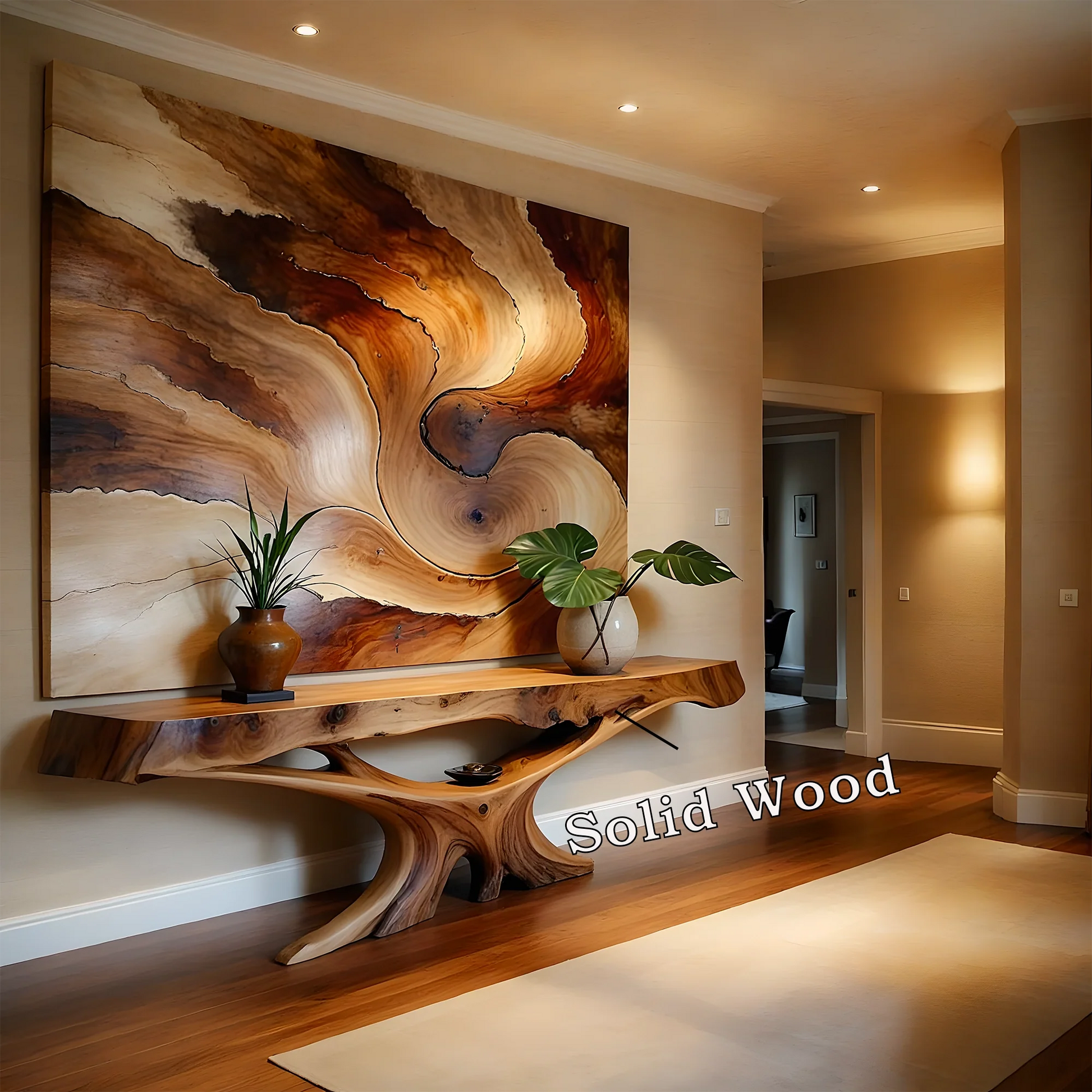Solid wood console table, handmade natural wood console table, live edge table, entryway table, narrow entryway table 