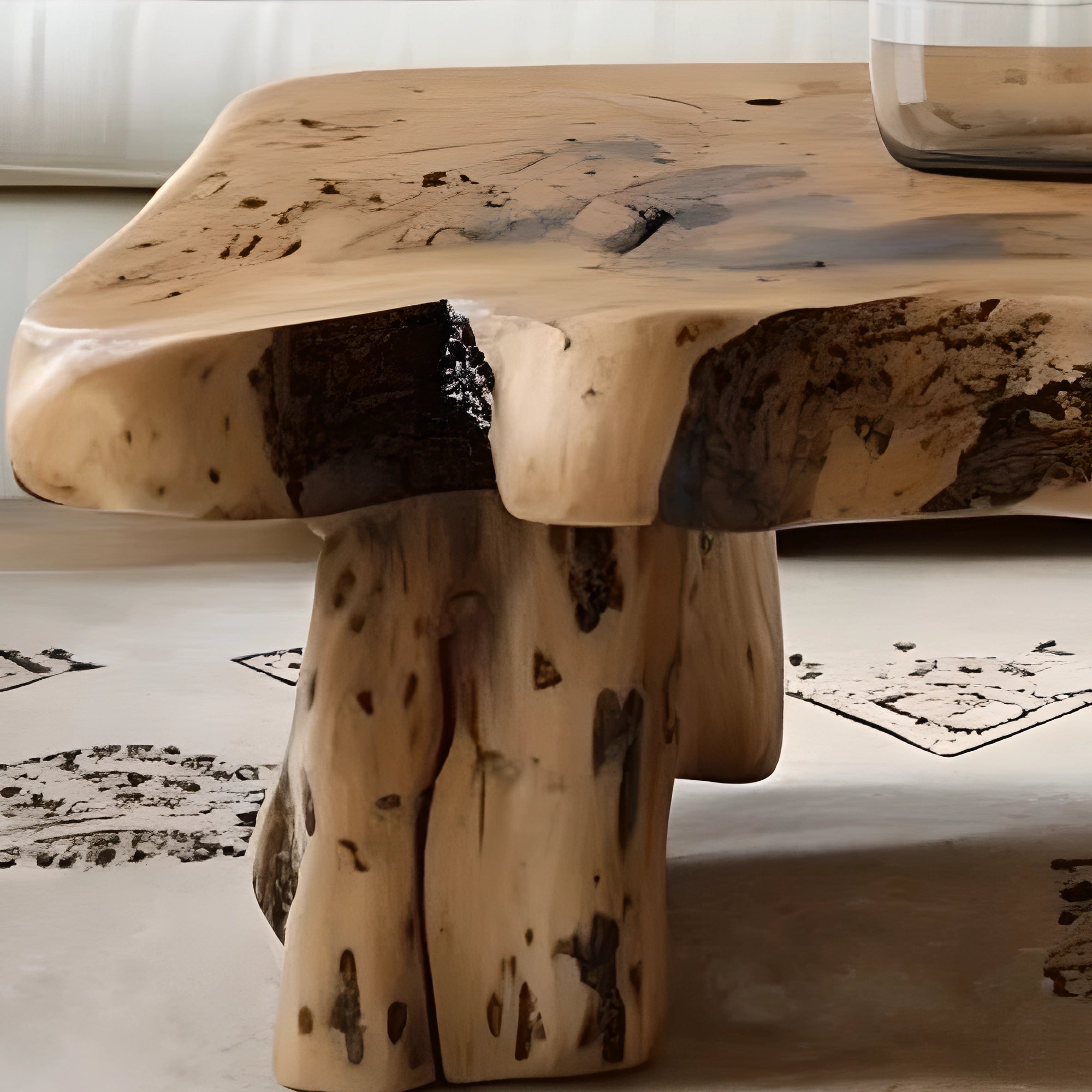 recycled wooden tea table