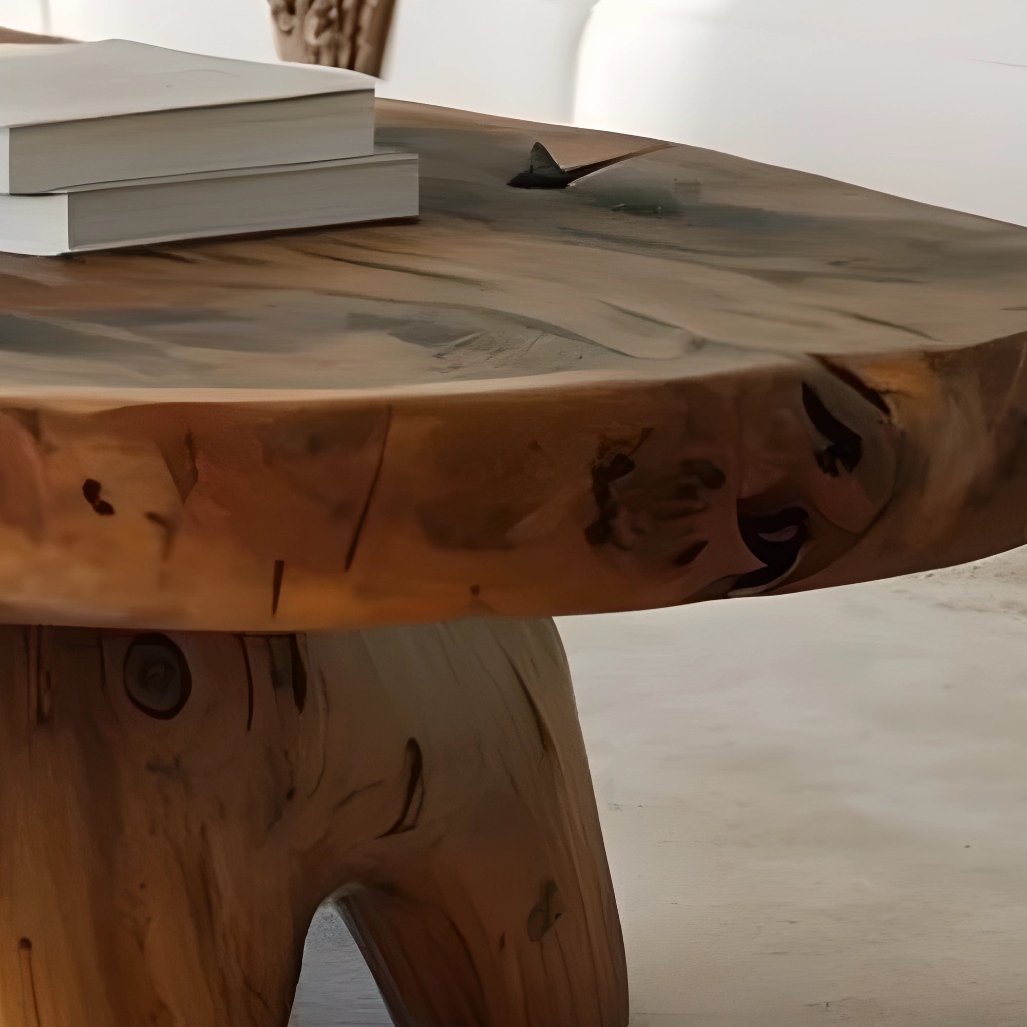 Handcrafted coffee table, modern driftwood coffee table,