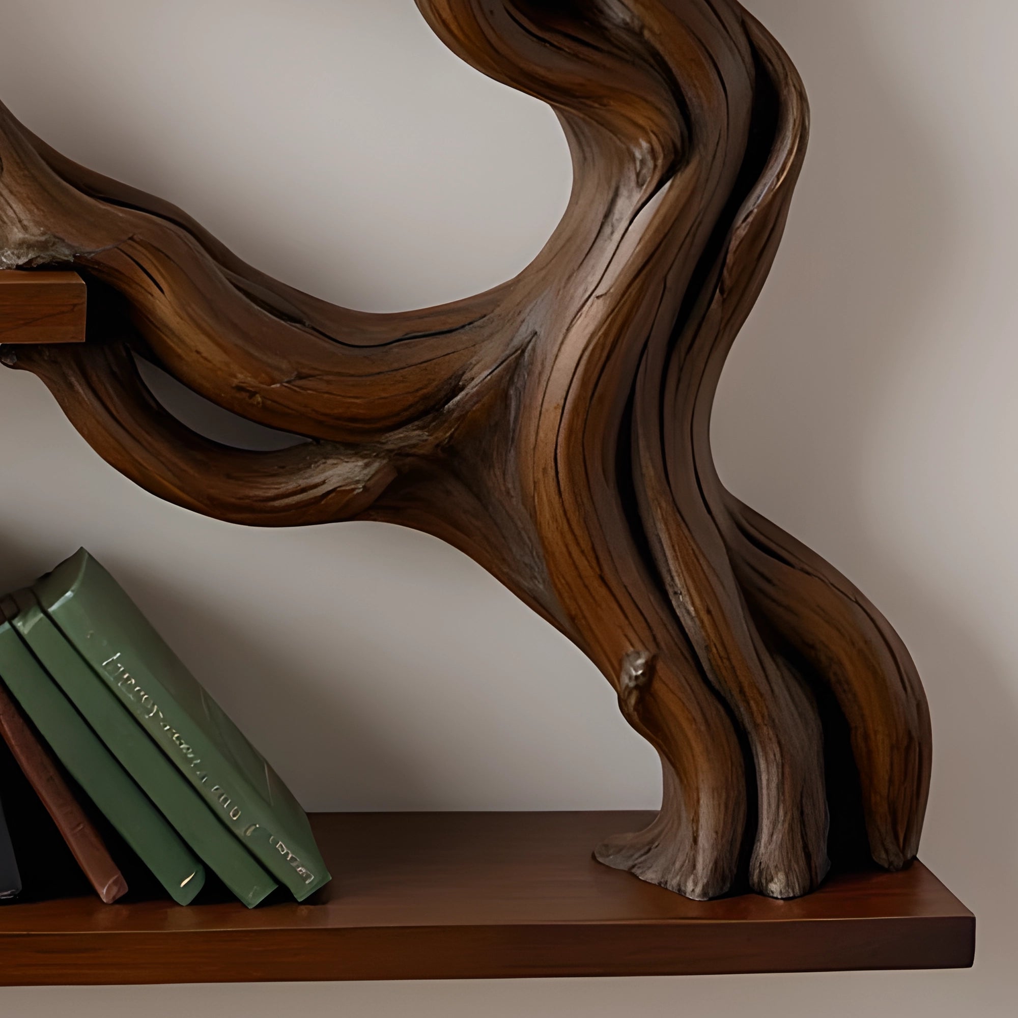 Driftwood tree branch bookshelf, children's bookshelf, library bookshelf 