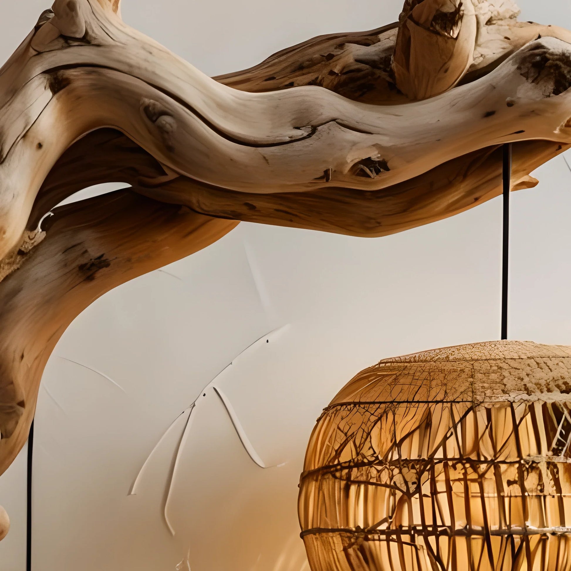 Multi-purpose solid wood lamp, handmade lamp 