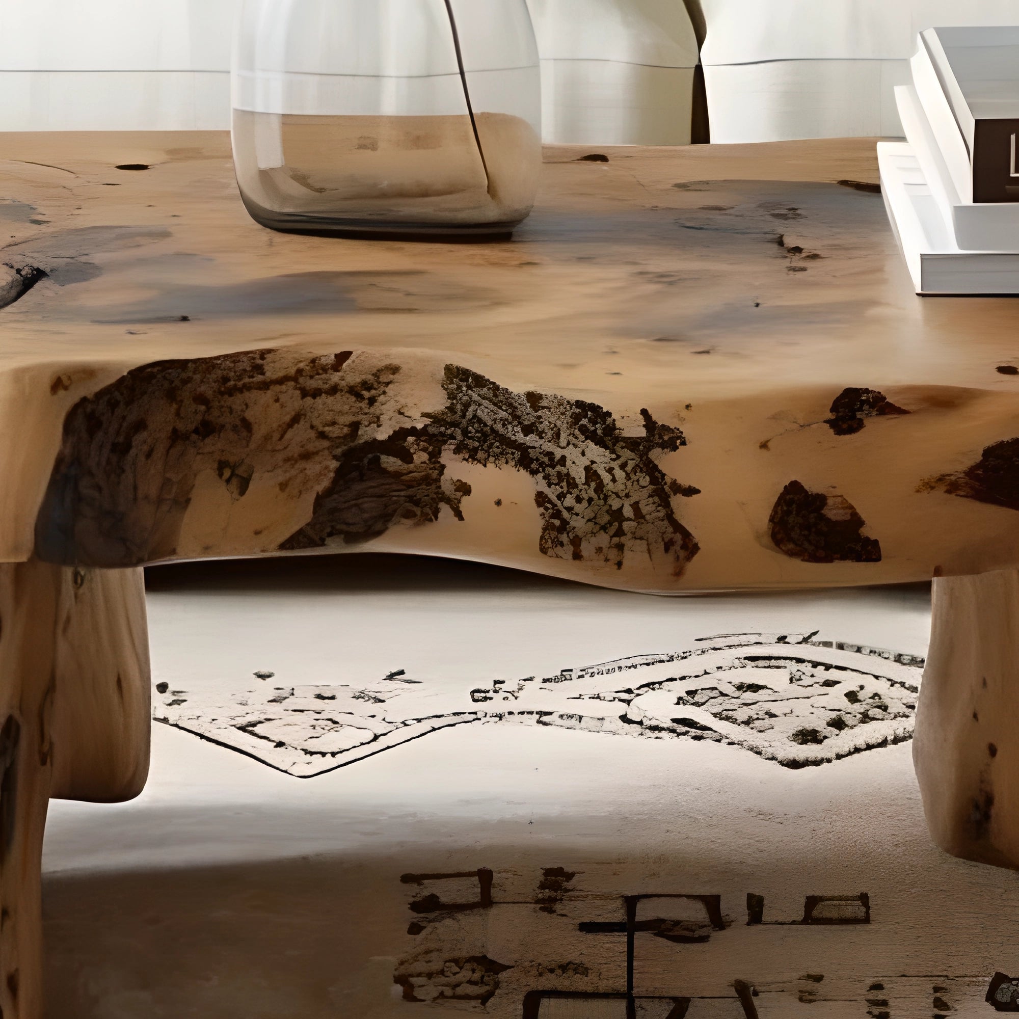 recycled wooden tea table