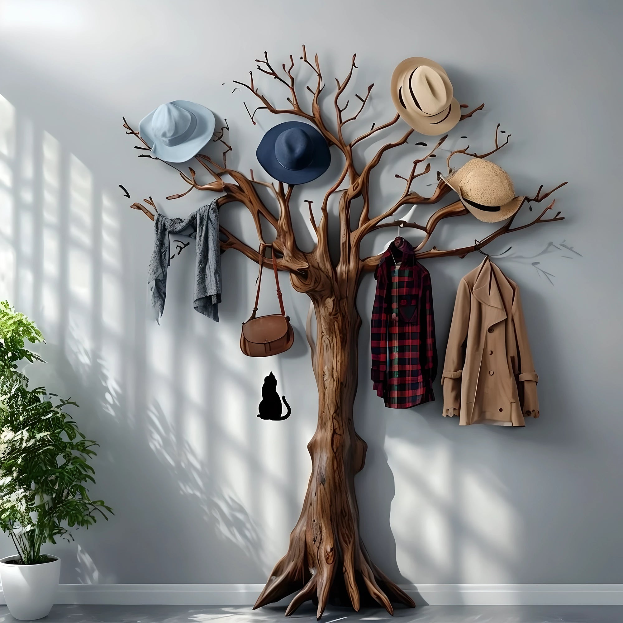 Tree-shaped hanger, multi-purpose hanger 