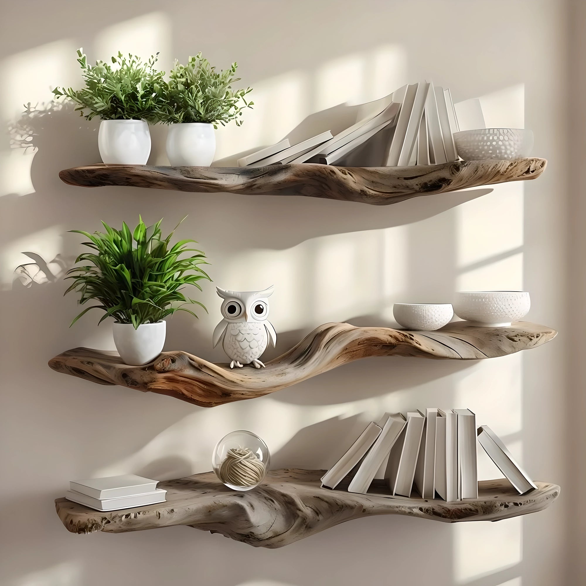 floating shelves rustic wooden shelves 