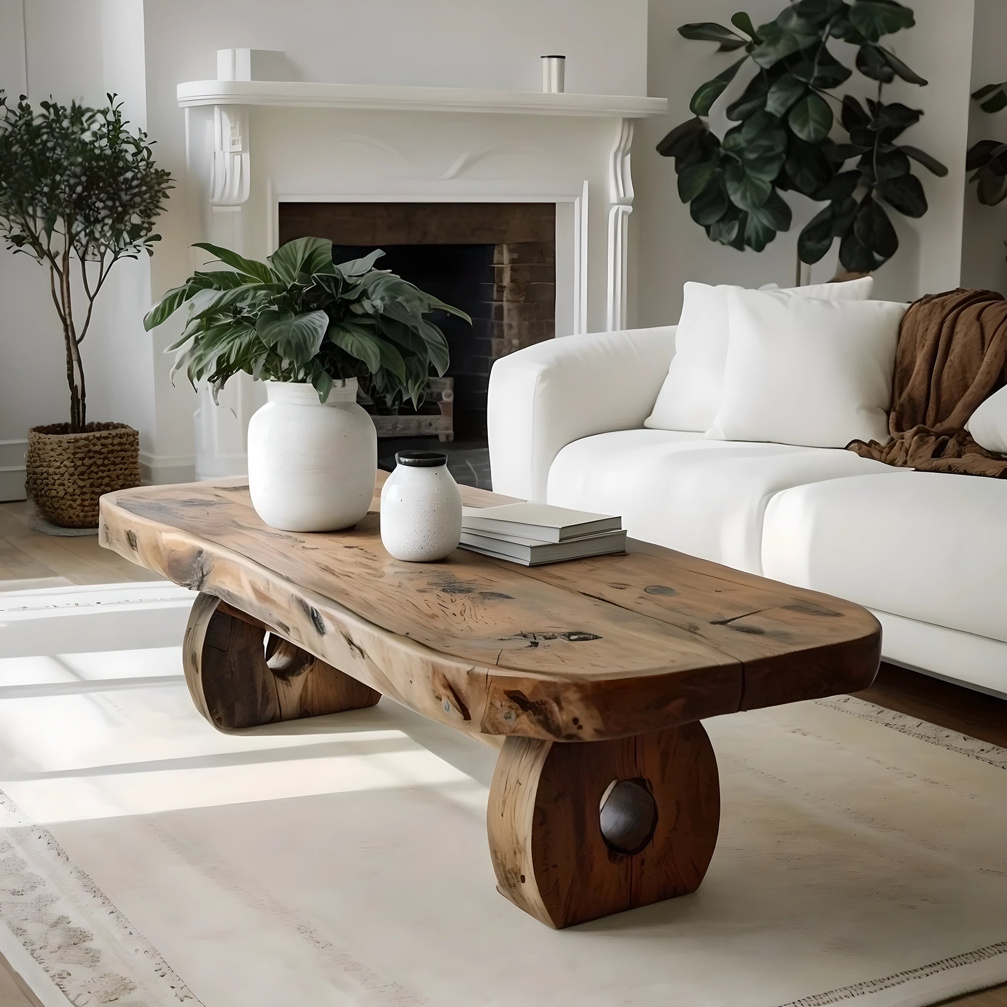 New generation solid wood coffee table