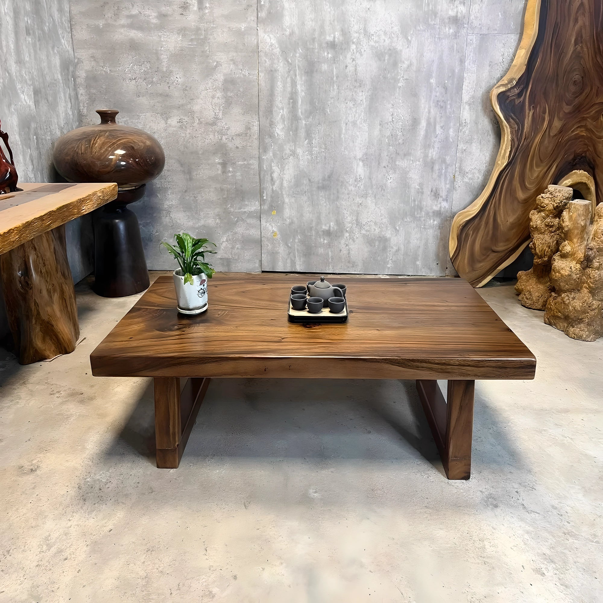 Tamarind wooden tea table in the living room 