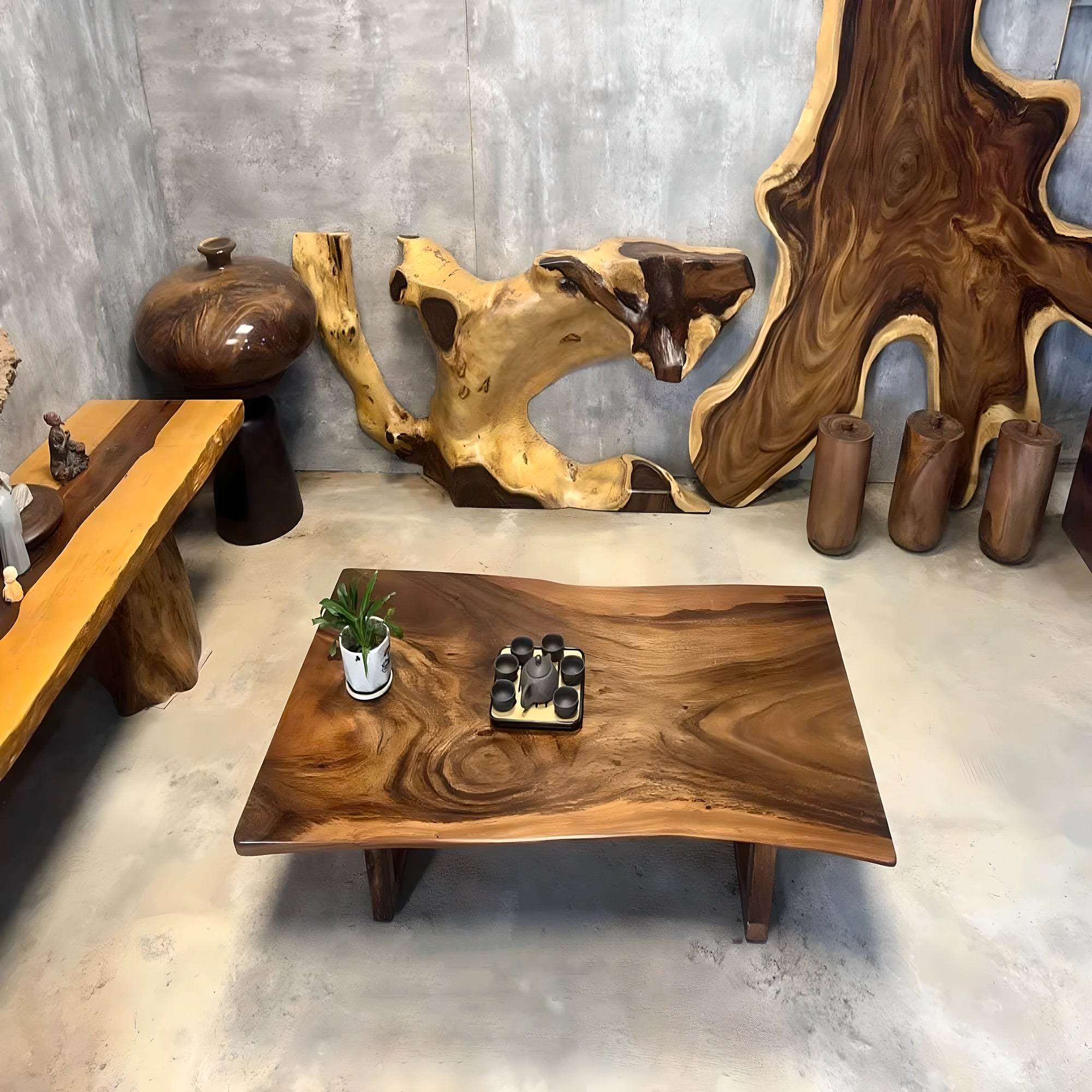 Family coffee table, tea table for 2 people 