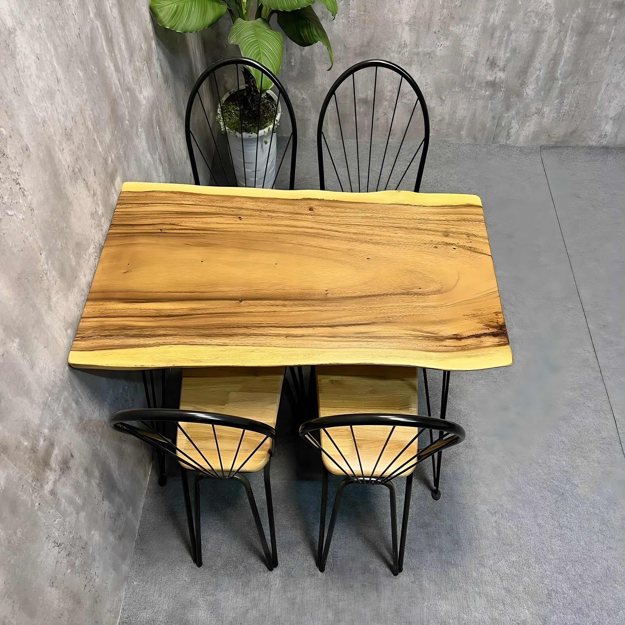 Modern wooden tea table Family dining table 