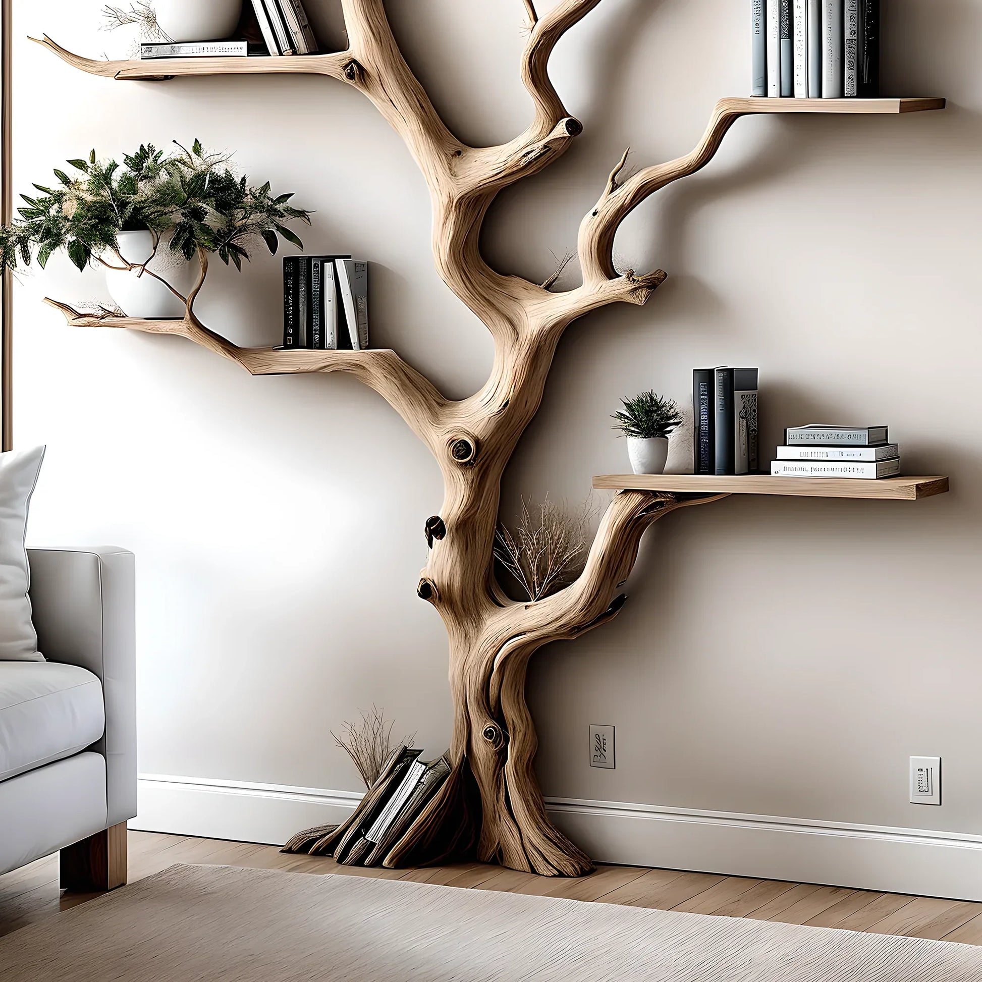 Wall corner shelves, decorative bookshelves 