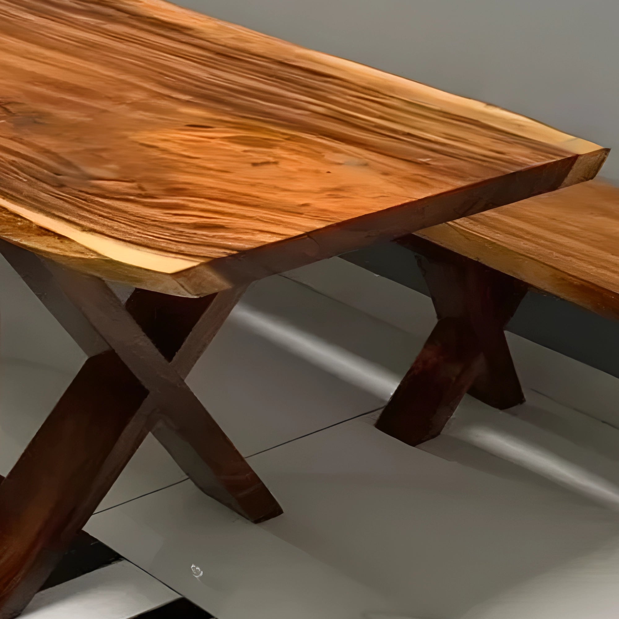 Solid wood dining table, living room tea table 