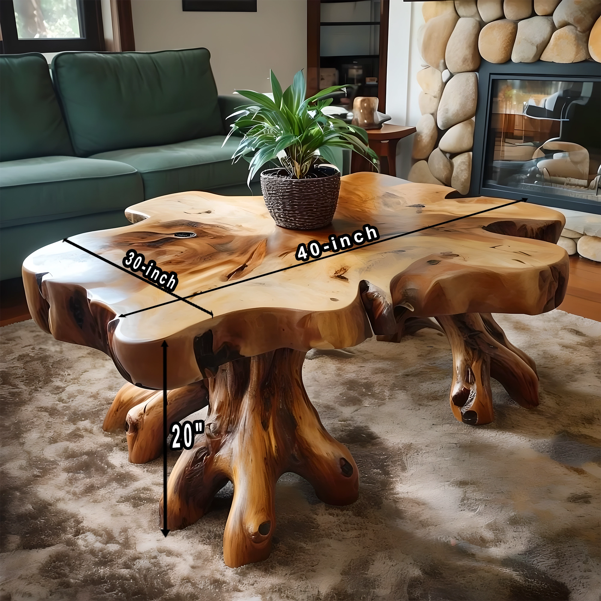 Classic Solid Wood Coffee Table - Timeless Design