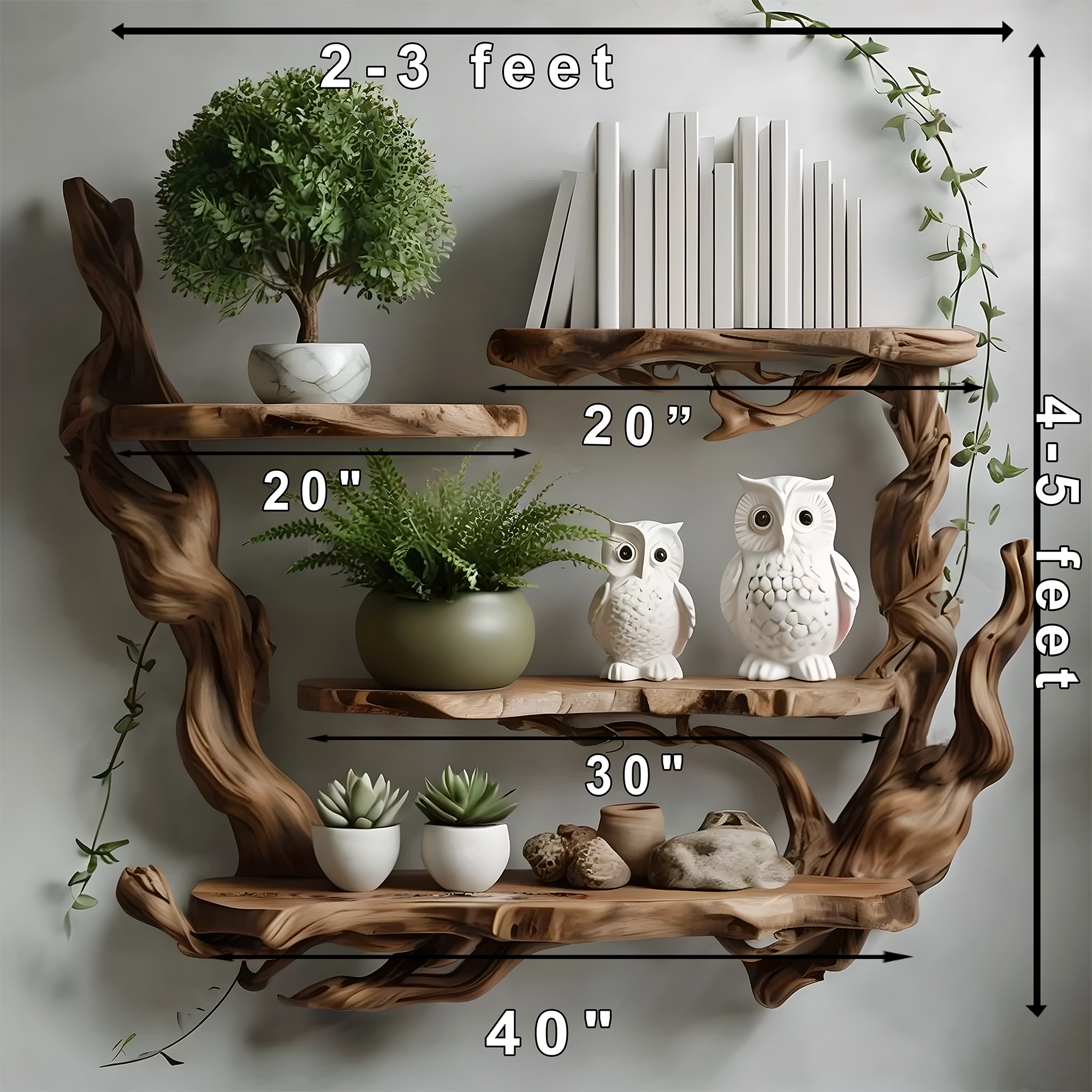 Decorative shelves, souvenir display shelves 