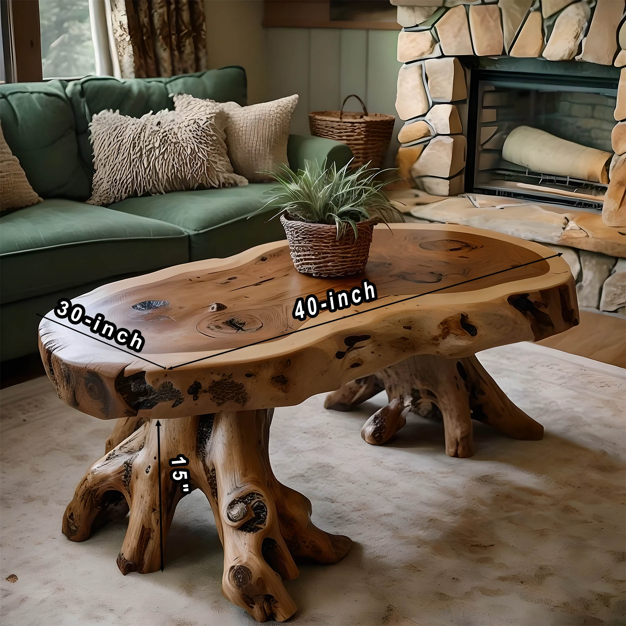 Handmade coffee table, modern driftwood coffee table 