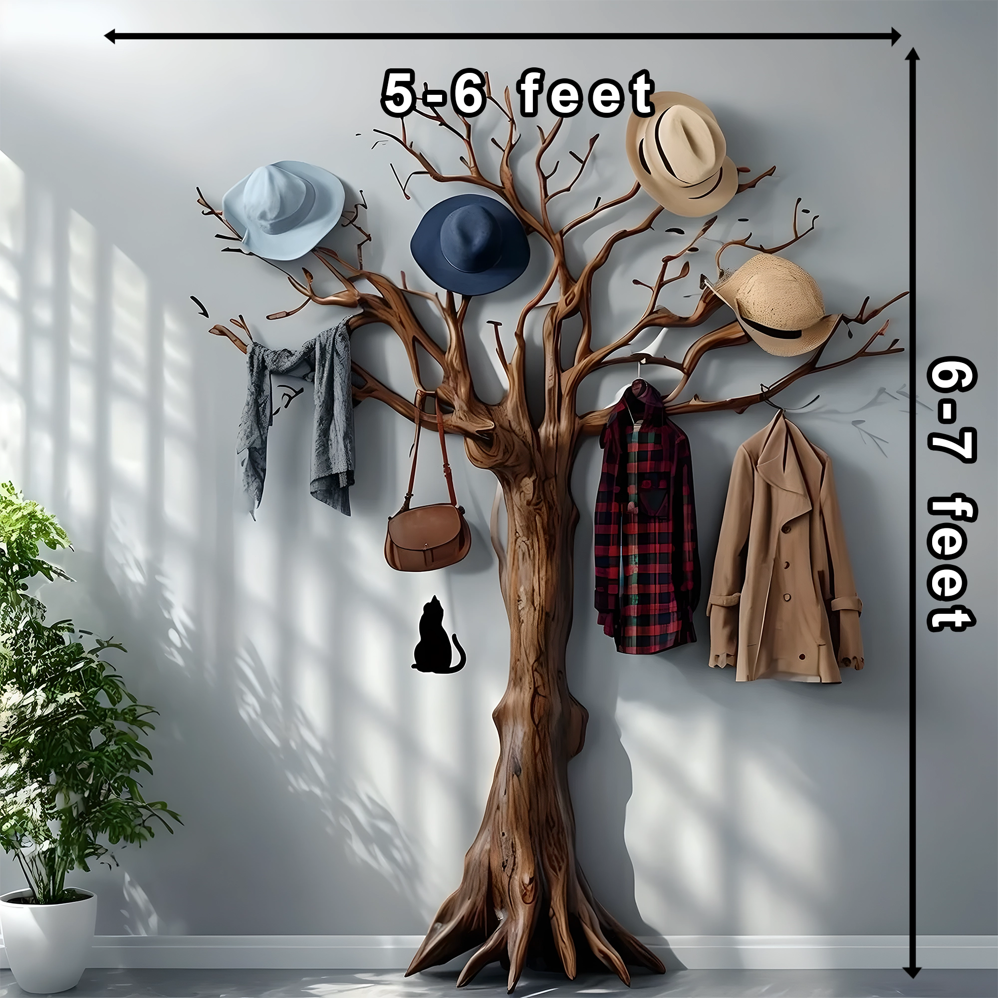 Tree-shaped hanger, multi-purpose hanger 