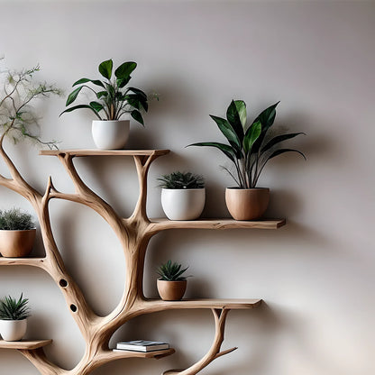 bookshelf, decorative shelf, tree shaped bookshelf, children's room shelf 