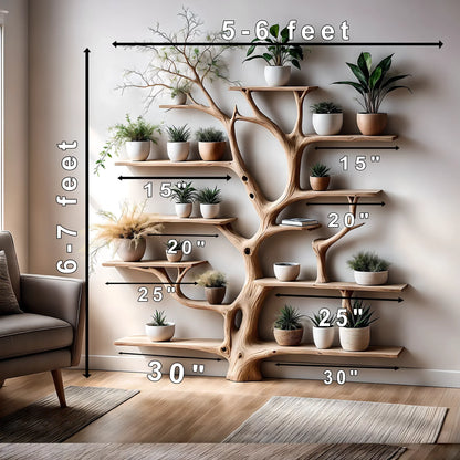bookshelf, decorative shelf, tree shaped bookshelf, children's room shelf 